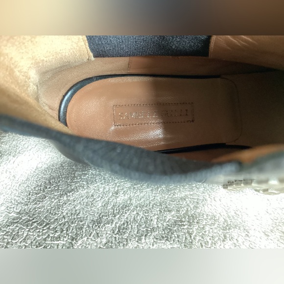 Samuel Failli Black and Silver Studded Ankle Booties - Picture 8 of 13